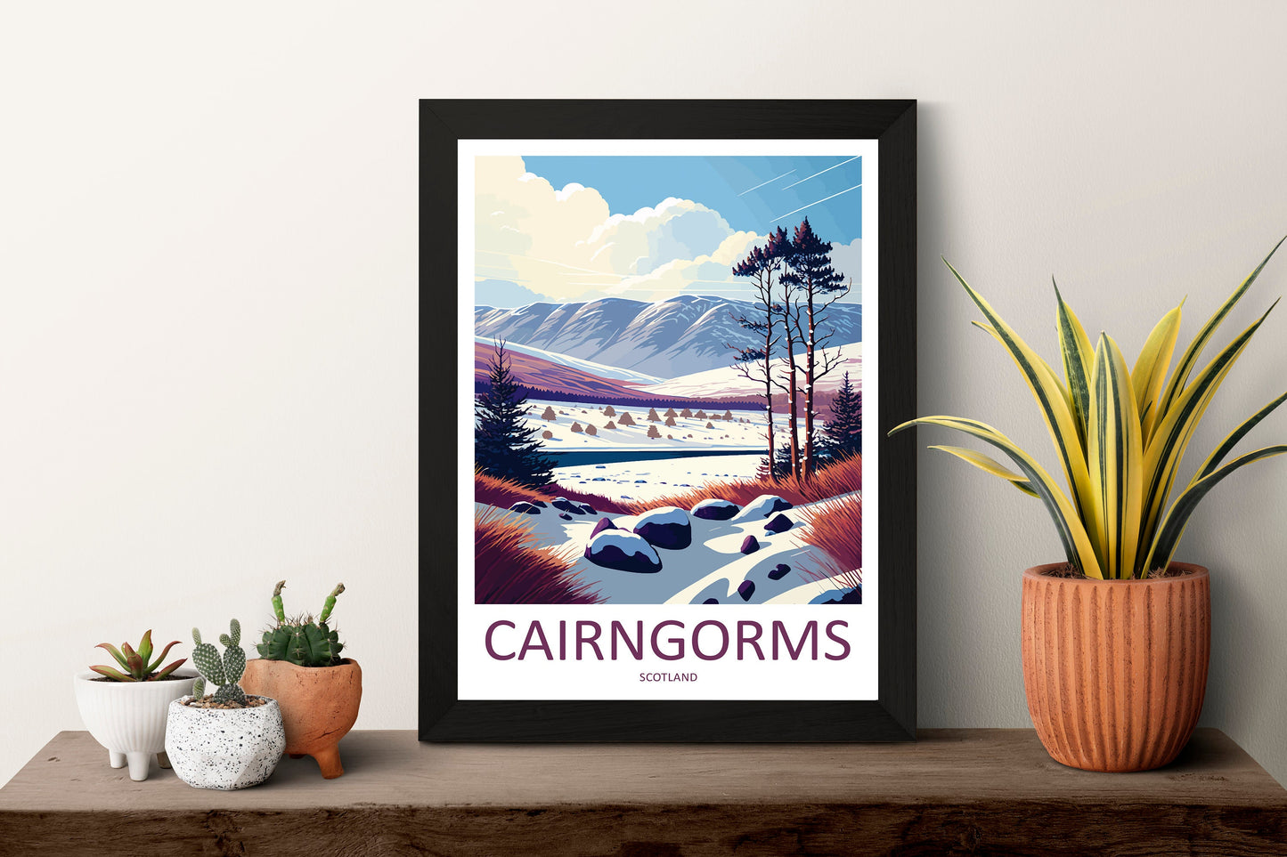 Cairngorms Travel Print Wall Art Cairngorms Wall Hanging Home Décor Cairngorms Gift Art Lovers Scotland Art Lover Gift Cairngorms Poster