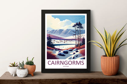 Cairngorms Travel Print Wall Art Cairngorms Wall Hanging Home Décor Cairngorms Gift Art Lovers Scotland Art Lover Gift Cairngorms Poster