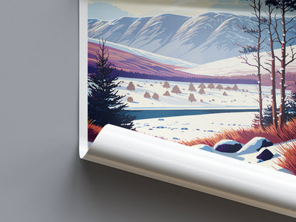 Cairngorms Travel Print Wall Art Cairngorms Wall Hanging Home Décor Cairngorms Gift Art Lovers Scotland Art Lover Gift Cairngorms Poster