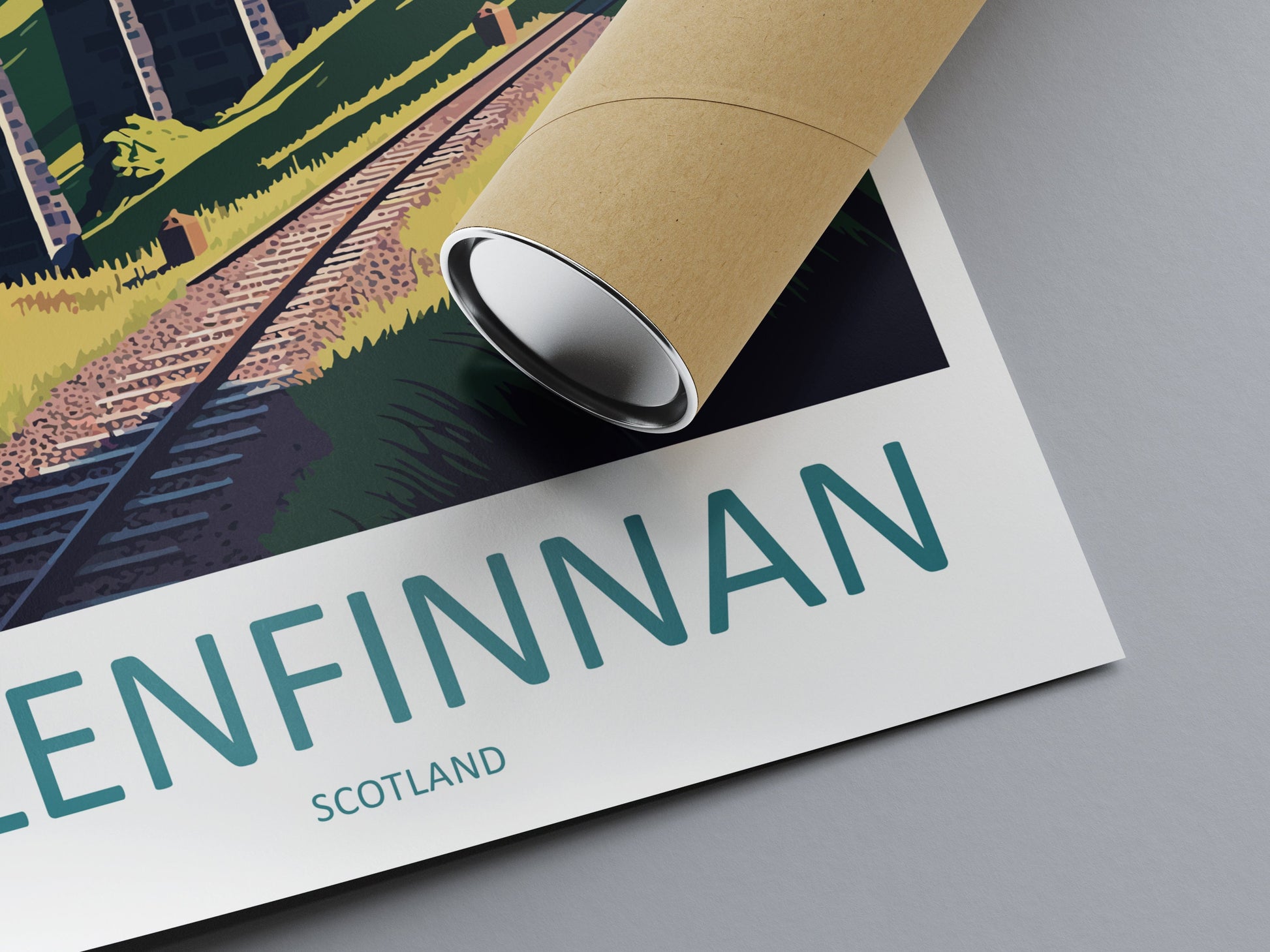 Glenfinnan Travel Print Wall Art Glenfinnan Wall Hanging Home Décor Glenfinnan Gift Art Lovers Scotland Art Lover Gift Glenfinnan Train Art