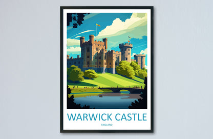Warwick Castle Travel Print Wall Art Warwick Castle Wall Hanging Home Décor Warwick Castle Gift Art Lovers Scotland Art Lover Gift Castle