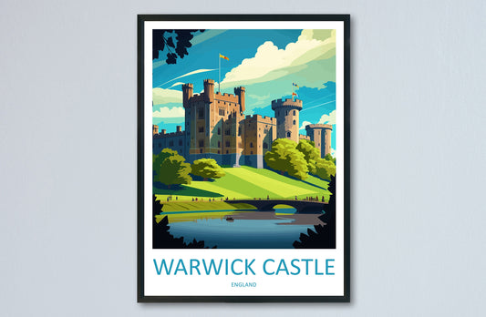 Warwick Castle Travel Print Wall Art Warwick Castle Wall Hanging Home Décor Warwick Castle Gift Art Lovers Scotland Art Lover Gift Castle