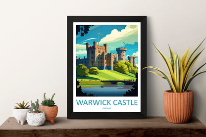 Warwick Castle Travel Print Wall Art Warwick Castle Wall Hanging Home Décor Warwick Castle Gift Art Lovers Scotland Art Lover Gift Castle