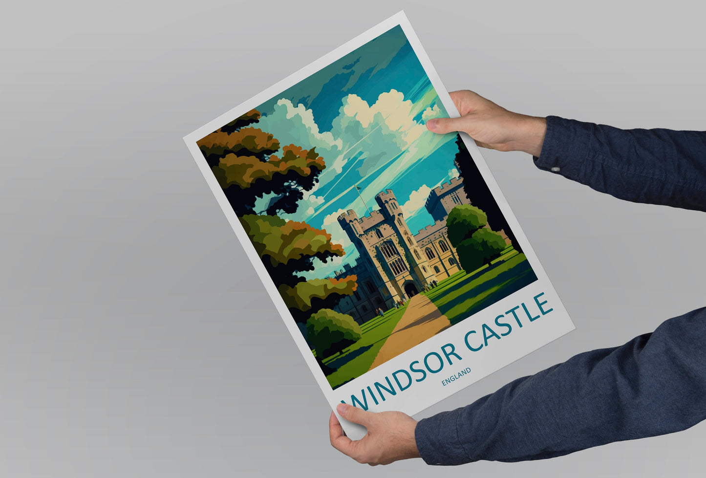 Windsor Castle Travel Print Wall Art Windsor Castle Wall Hanging Home Décor Windsor Castle Gift Art Lovers Scotland Art Lover Gift Castle