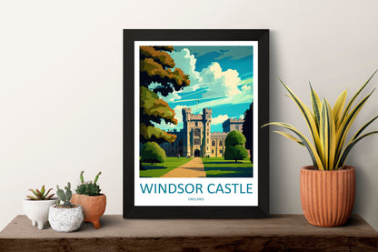 Windsor Castle Travel Print Wall Art Windsor Castle Wall Hanging Home Décor Windsor Castle Gift Art Lovers Scotland Art Lover Gift Castle