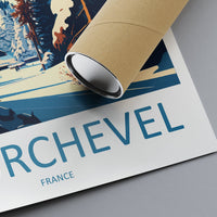 Courchevel Travel Print Wall Art Courchevel Wall Hanging Home Décor Courchevel Gift Art Lovers Ski Art Lover Gift Courchevel Print Skiing