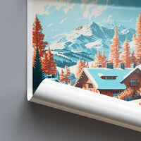 Meribel Travel Print Wall Art Meribel Wall Hanging Home Décor Meribel Gift Art Lovers Ski Art Lover Gift Meribel Print Skiing Wall Decor