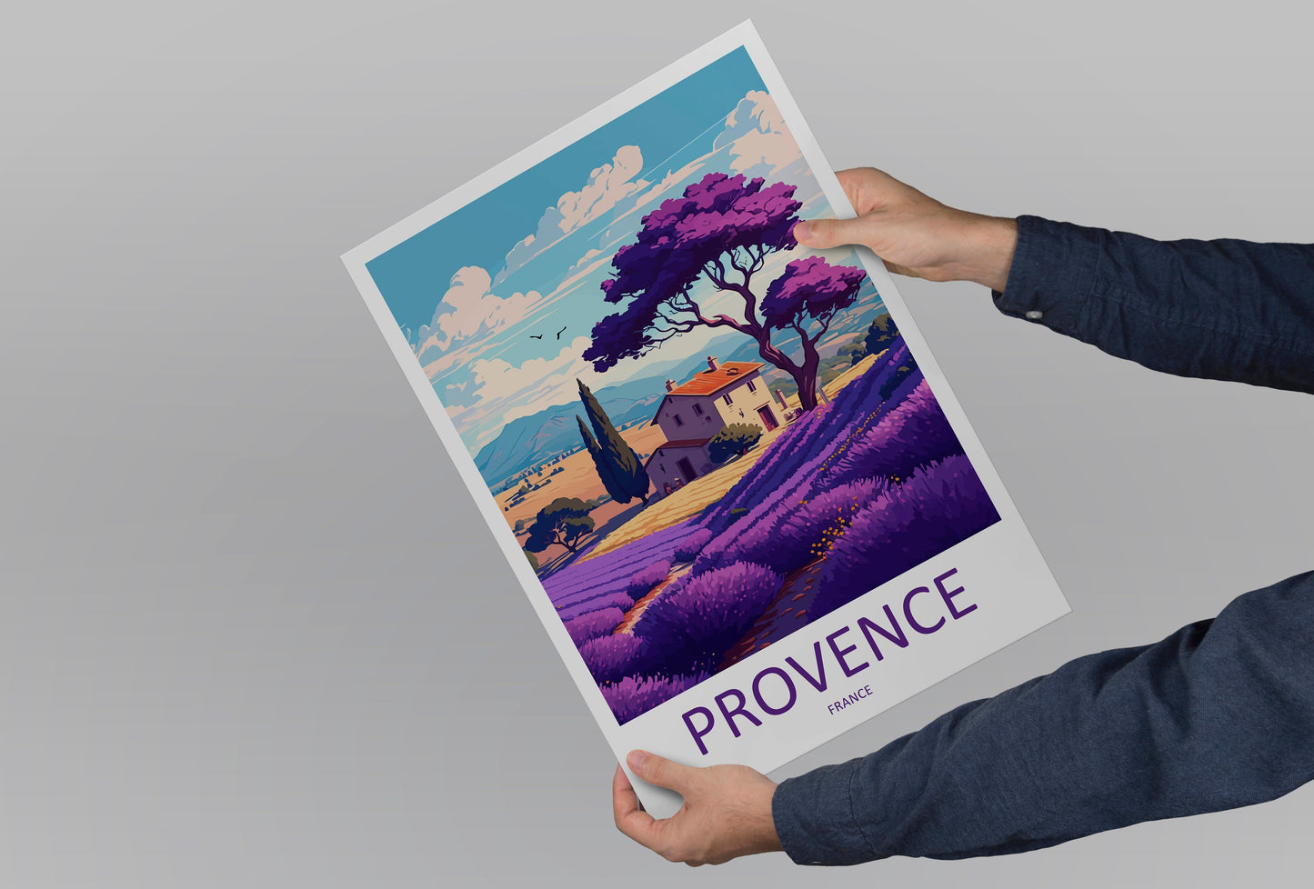 Provence Travel Print Wall Art Provence Wall Hanging Home Décor Provence Gift Art Lovers France Art Lover Gift Provence Art Provence Art