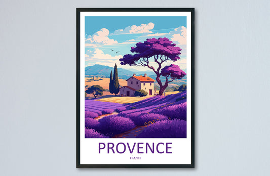 Provence Travel Print Wall Art Provence Wall Hanging Home Décor Provence Gift Art Lovers France Art Lover Gift Provence Art Provence Art