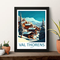 Val Thorens Travel Print Wall Art Val Thorens Wall Hanging Home Décor Val Thorens Gift Art Lovers Ski Art Lover Gift Val Thorens Print Ski