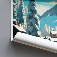 Val d'isere Travel Print Wall Art Val d'isere Wall Hanging Home Décor Val d'isere Gift Art Lovers Ski Art Lover Gift Val d'isere Print Ski