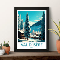 Val d'isere Travel Print Wall Art Val d'isere Wall Hanging Home Décor Val d'isere Gift Art Lovers Ski Art Lover Gift Val d'isere Print Ski