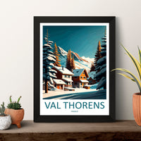 Val Thorens Travel Print Wall Art Val Thorens Wall Hanging Home Décor Val Thorens Gift Art Lovers Ski Art Lover Gift Val Thorens Print Ski