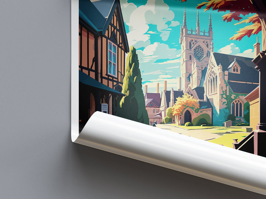 Chipping Campden Travel Print Wall Art Chipping Campden Wall Hanging Home Décor Chipping Campden Gift Art Lovers England Art Lover Gift