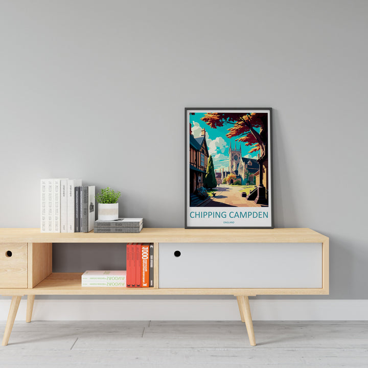 Chipping Campden Travel Print Wall Art Chipping Campden Wall Hanging Home Décor Chipping Campden Gift Art Lovers England Art Lover Gift