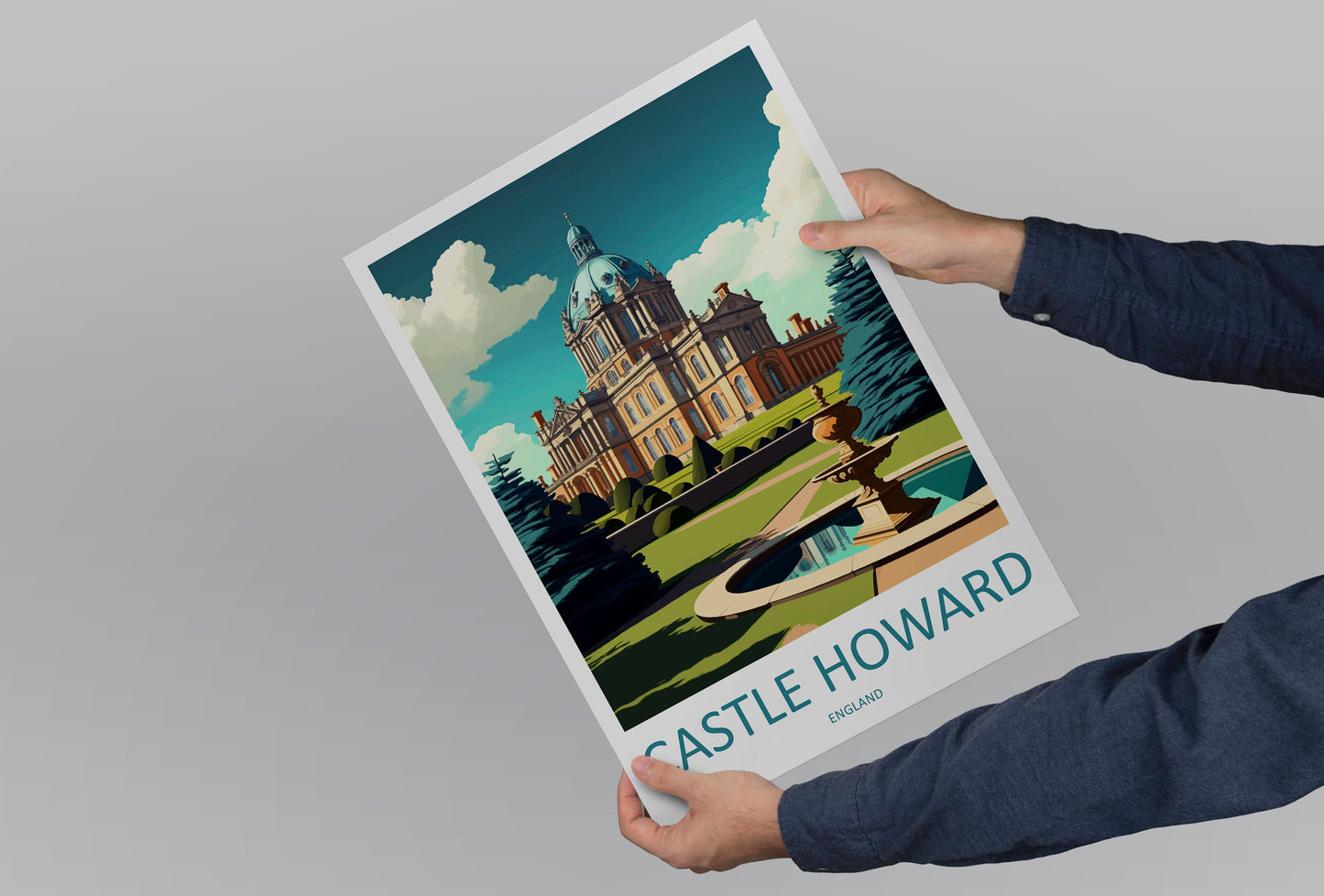 Castle Howard Travel Print Wall Art Castle Howard Wall Hanging Home Décor Castle Howard Gift Art Lovers England Art Lover Gift Castle Howard