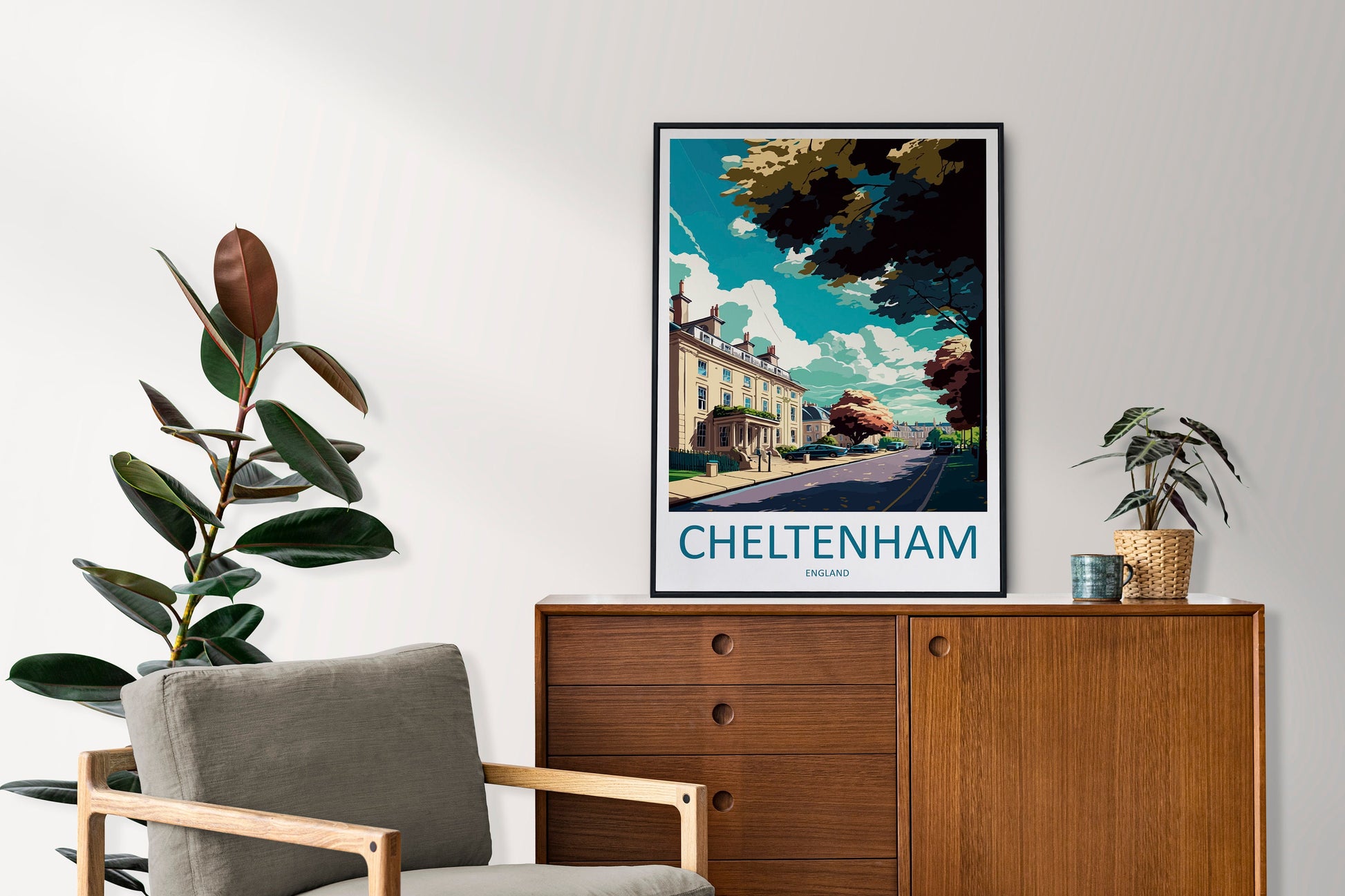 Cheltenham Travel Print Wall Art Cheltenham Wall Hanging Home Décor Cheltenham Gift Art Lovers England Art Lover Gift Cheltenham Art