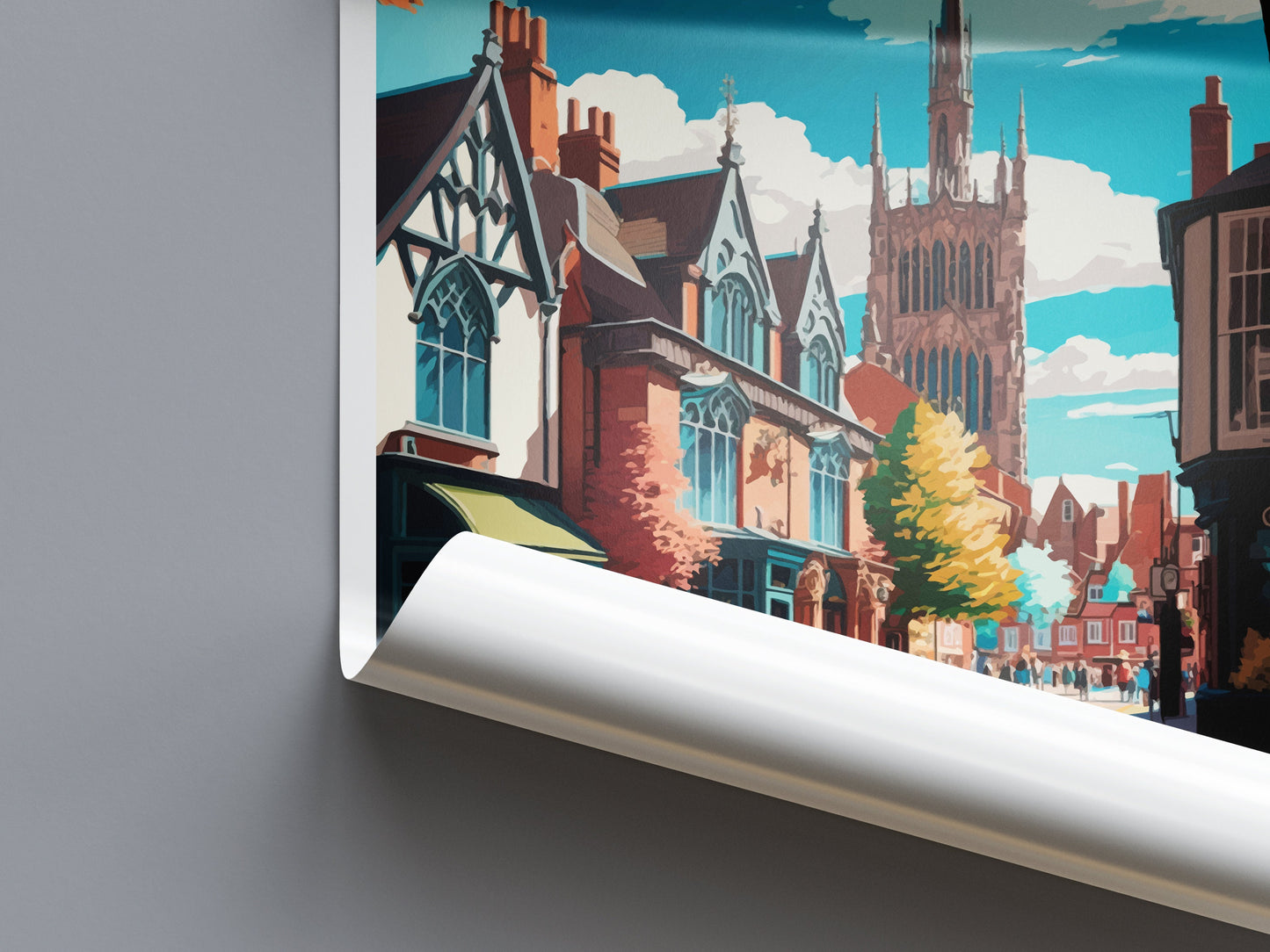 Chester Travel Print Wall Art Chester Wall Hanging Home Décor Chester Gift Art Lovers England Art Lover Gift Chester Art Wall Hanging