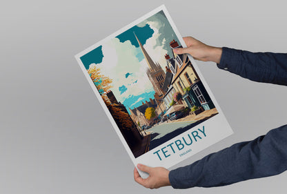 Tetbury Travel Print Wall Art Tetbury Wall Hanging Home Décor Tetbury Gift Art Lovers England Art Lover Gift Tetbury Travel Souvenir
