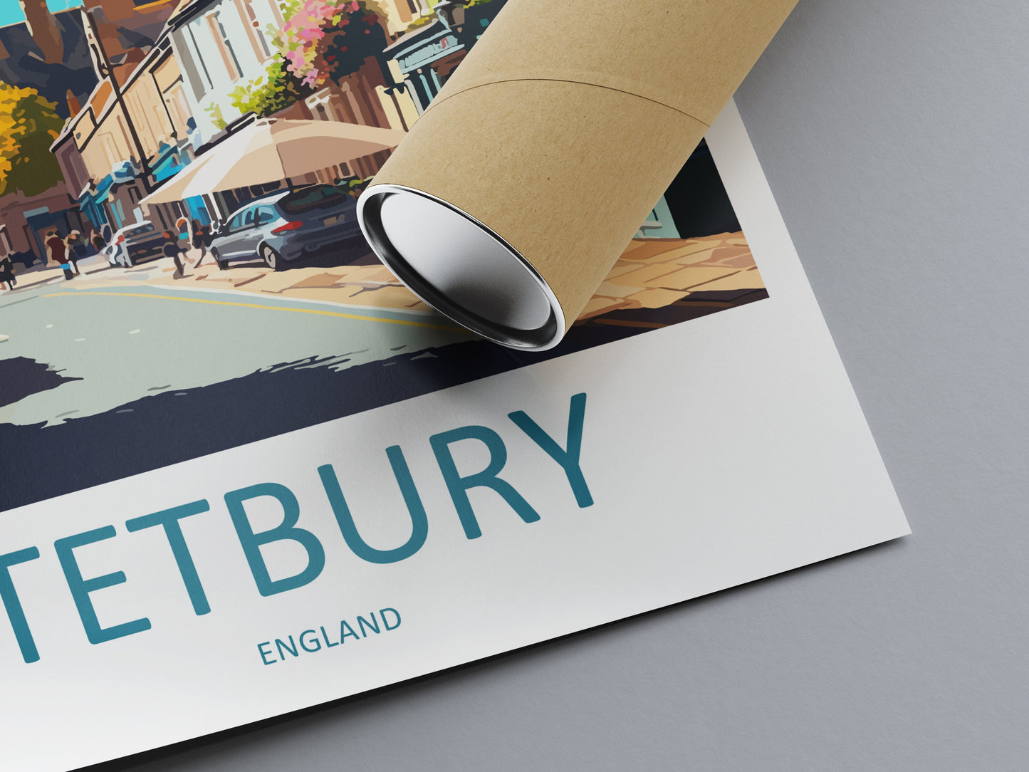 Tetbury Travel Print Wall Art Tetbury Wall Hanging Home Décor Tetbury Gift Art Lovers England Art Lover Gift Tetbury Travel Souvenir