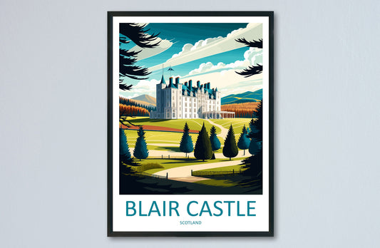 Blair Castle Travel Print Wall Art Blair Castle Wall Hanging Home Décor Blair Castle Gift Art Lovers Scotland Art Lover Gift Blair Castle