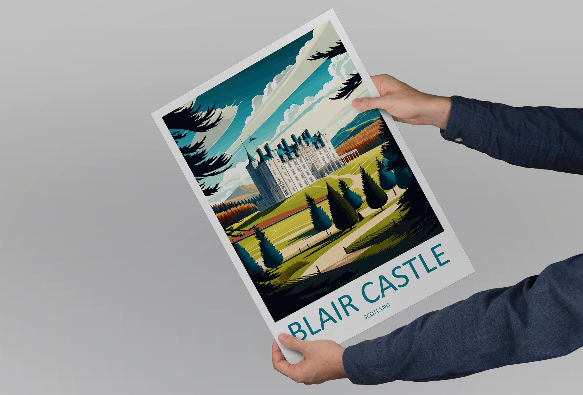 Blair Castle Travel Print Wall Art Blair Castle Wall Hanging Home Décor Blair Castle Gift Art Lovers Scotland Art Lover Gift Blair Castle