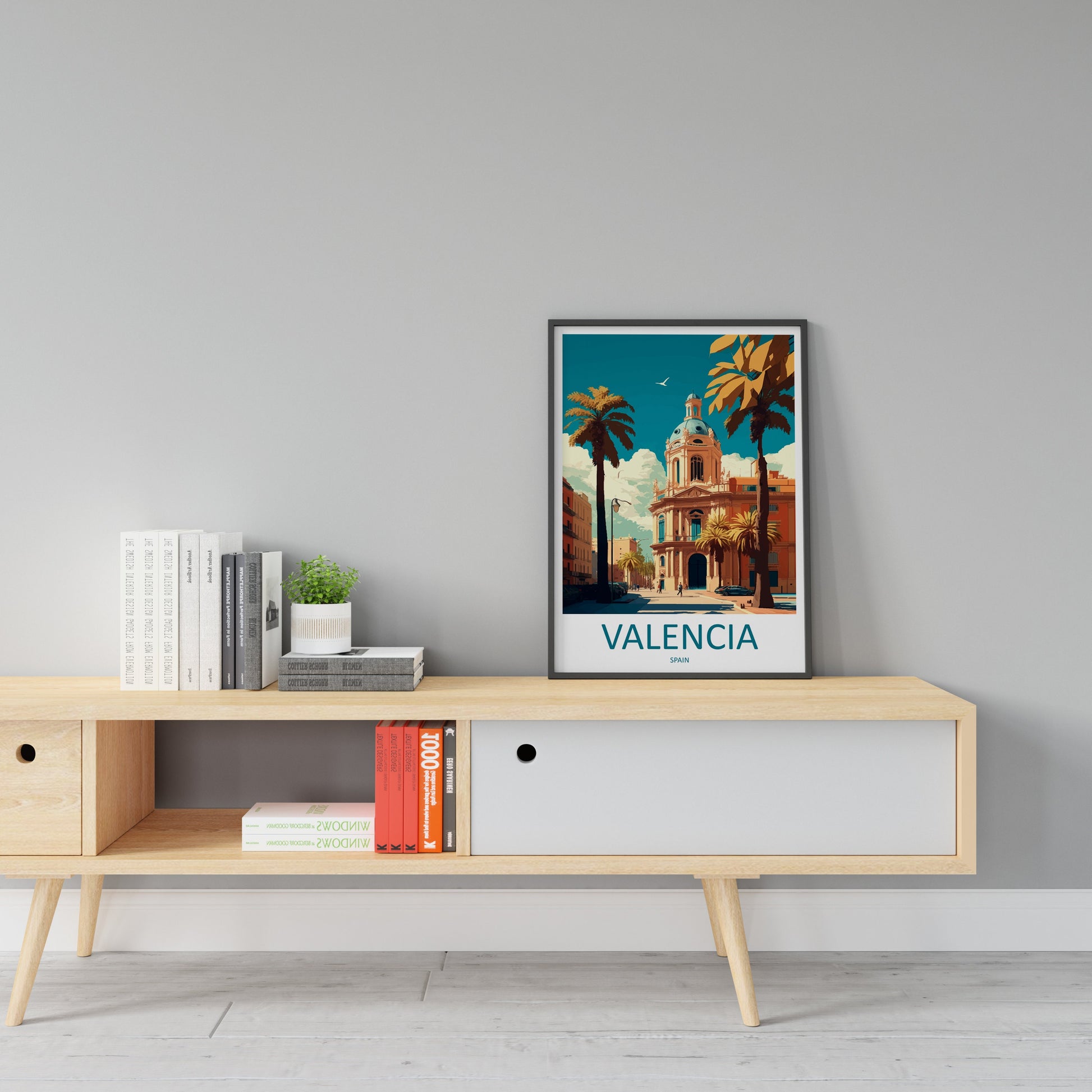 Valencia Travel Print Wall Art Valencia Wall Hanging Home Décor Valencia Gift Art Lovers Spain Art Lover Gift Valencia Print Spain Wall Art
