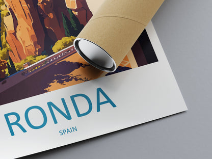 Ronda Travel Print Wall Art Ronda Wall Hanging Home Décor Ronda Gift Art Lovers Spain Art Lover Gift Ronda Print Spain Wall Art