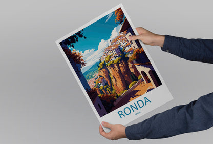 Ronda Travel Print Wall Art Ronda Wall Hanging Home Décor Ronda Gift Art Lovers Spain Art Lover Gift Ronda Print Spain Wall Art