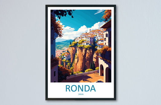Ronda Travel Print Wall Art Ronda Wall Hanging Home Décor Ronda Gift Art Lovers Spain Art Lover Gift Ronda Print Spain Wall Art