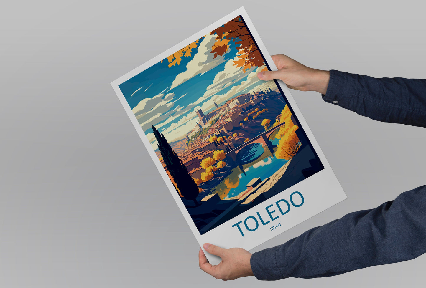 Toledo Travel Print Wall Art Toledo Wall Hanging Home Décor Toledo Gift Art Lovers Spain Art Lover Gift Toledo Print Spain Wall Art