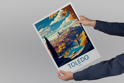 Toledo Travel Print Wall Art Toledo Wall Hanging Home Décor Toledo Gift Art Lovers Spain Art Lover Gift Toledo Print Spain Wall Art