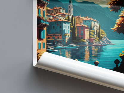 Bellagio Travel Print Wall Art Bellagio Wall Hanging Home Décor Bellagio Gift Art Lovers Italy Art Lover Gift Bellagio Print Bellagio Travel