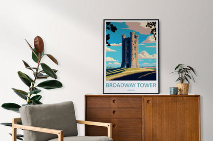 Broadway Tower Travel Print Wall Art Broadway Tower Wall Hanging Home Décor Broadway Tower Gift Art Lovers England Art Lover Gift Cotswold