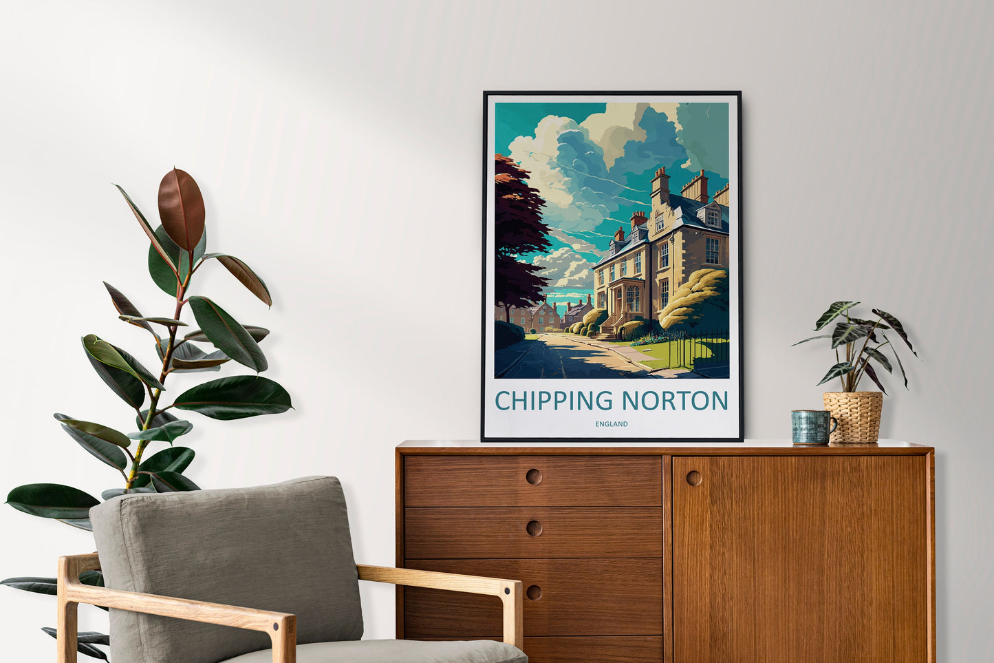 Chipping Norton Travel Print Wall Art Chipping Norton Wall Hanging Home Décor Chipping Norton Gift Art Lovers England Art Lover Gift
