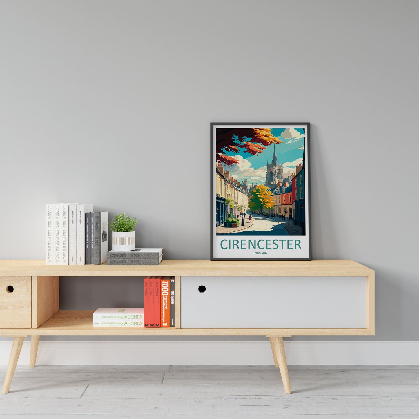 Cirencester Travel Print Wall Art Cirencester Wall Hanging Home Décor Cirencester Gift Art Lovers England Art Lover Gift Cirencester Travel