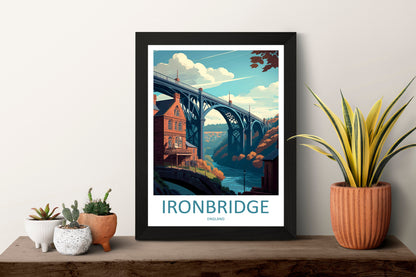 Ironbridge Travel Print Wall Art Ironbridge Wall Hanging Home Décor Ironbridge Gift Art Lovers England Art Lover Gift Ironbridge Travel Art