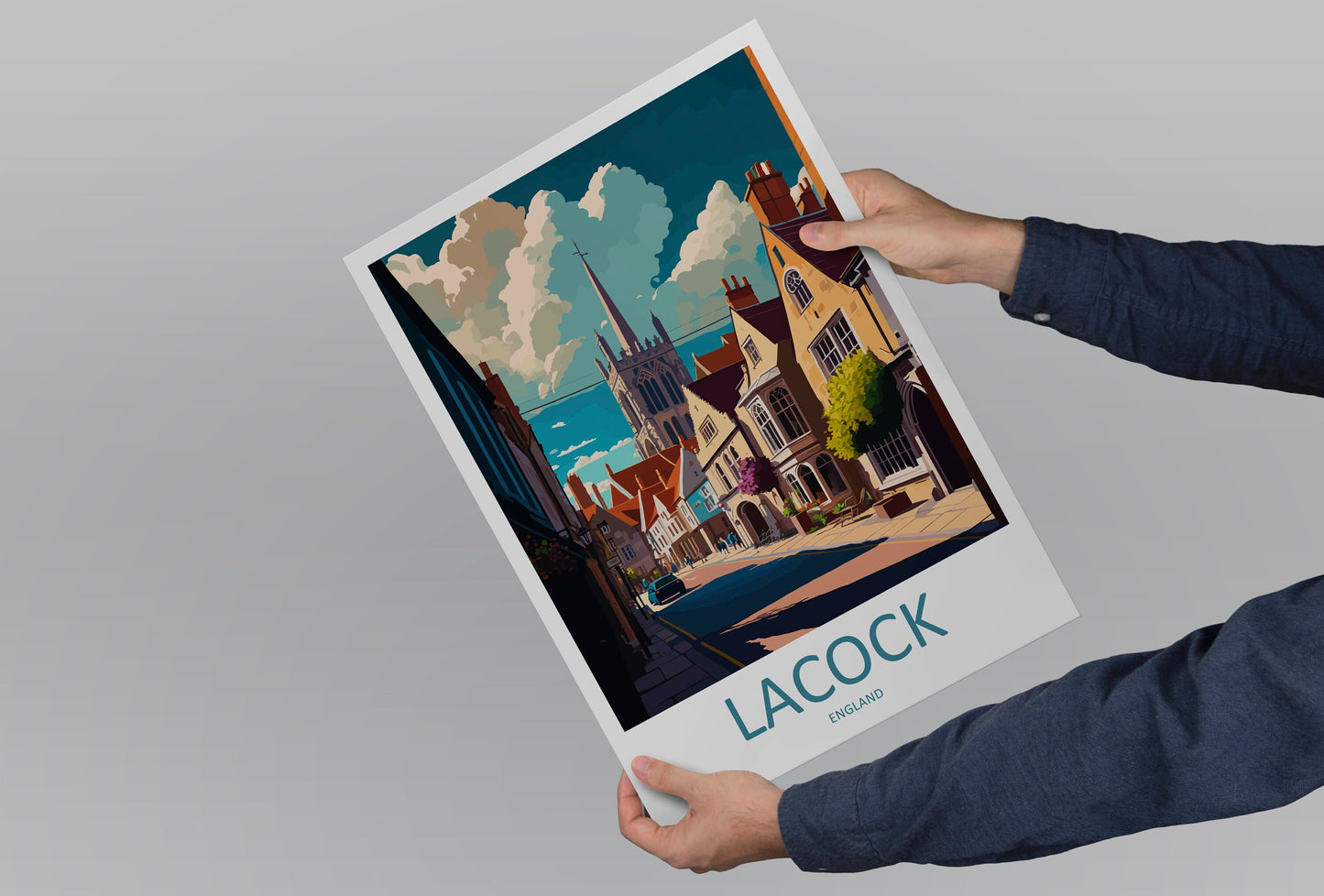 Lacock Travel Print Wall Art Lacock Wall Hanging Home Décor Lacock Gift Art Lovers England Art Lover Gift Lacock Travel Décor Lacock Poster