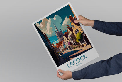Lacock Travel Print Wall Art Lacock Wall Hanging Home Décor Lacock Gift Art Lovers England Art Lover Gift Lacock Travel Décor Lacock Poster