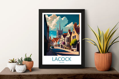 Lacock Travel Print Wall Art Lacock Wall Hanging Home Décor Lacock Gift Art Lovers England Art Lover Gift Lacock Travel Décor Lacock Poster