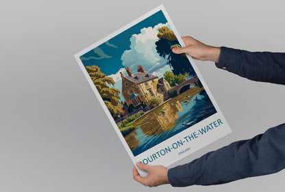 Bourton On The Water Travel Print Wall Art Bourton On The Water Wall Hanging Home Décor Bourton On The Water Gift Art Lovers England Art