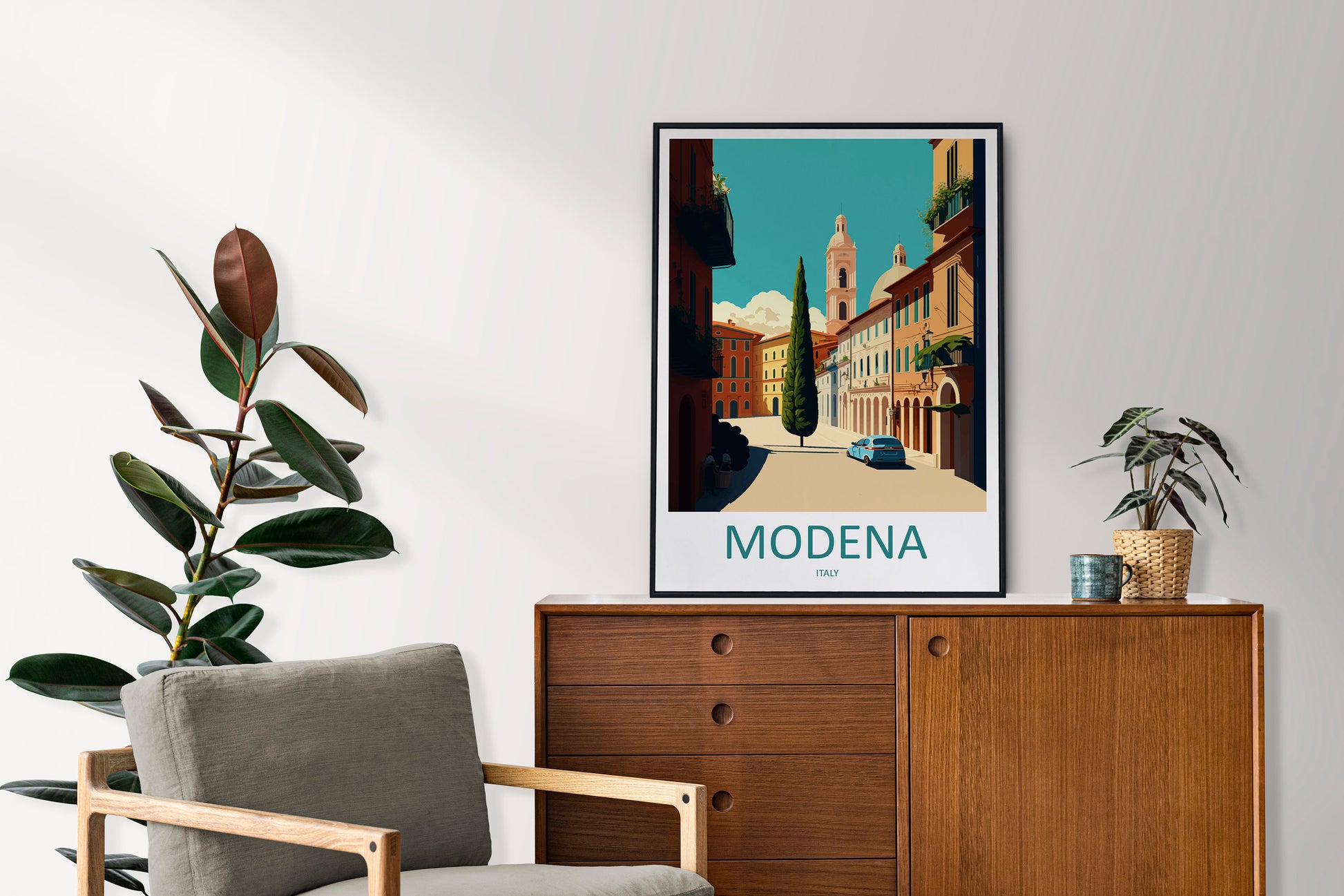 Modena Travel Print Wall Art Modena Wall Hanging Home Décor Modena Gift Art Lovers Italy Art Lover Gift Modena Print Modena Travel Gift Art