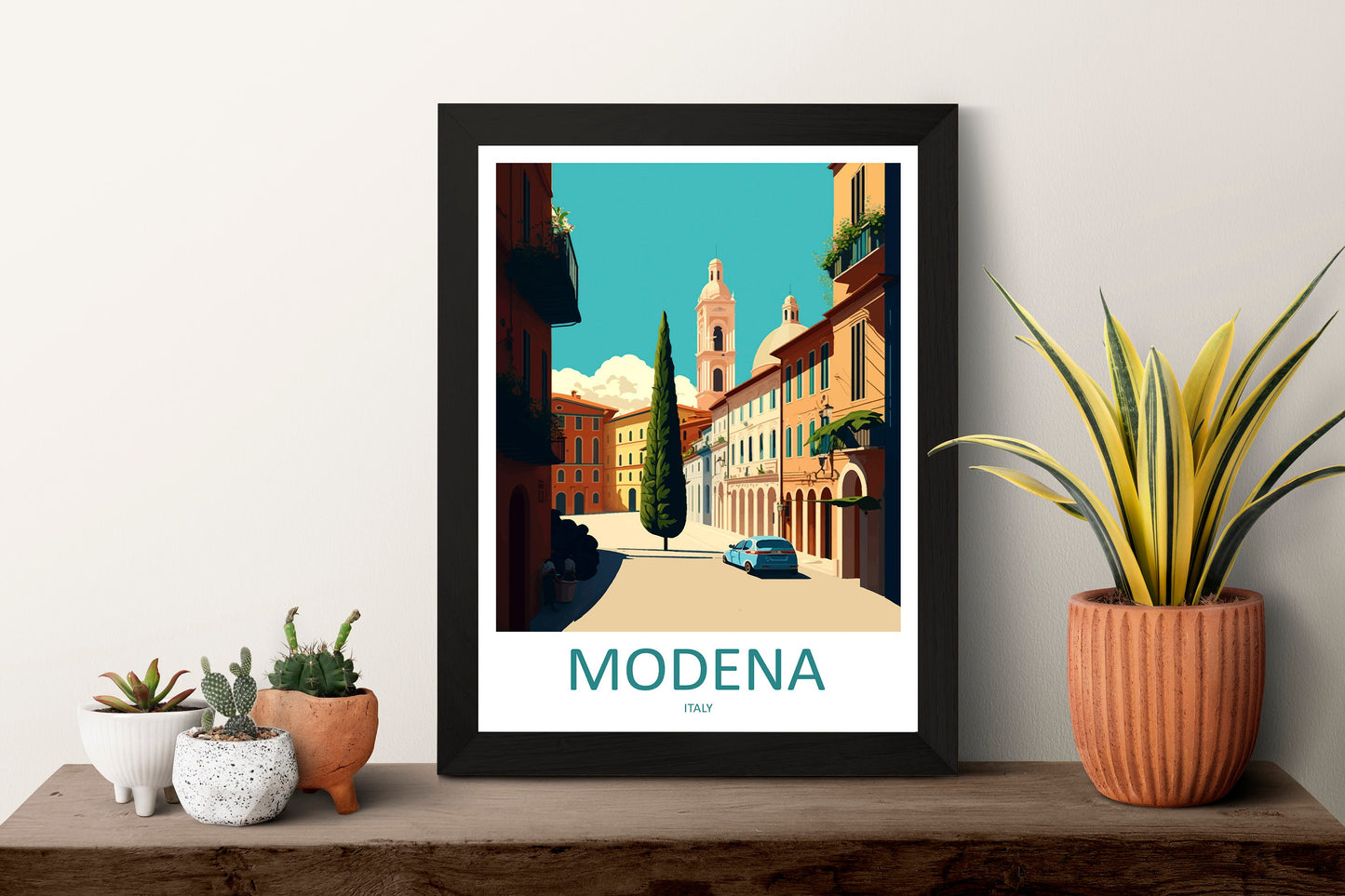 Modena Travel Print Wall Art Modena Wall Hanging Home Décor Modena Gift Art Lovers Italy Art Lover Gift Modena Print Modena Travel Gift Art