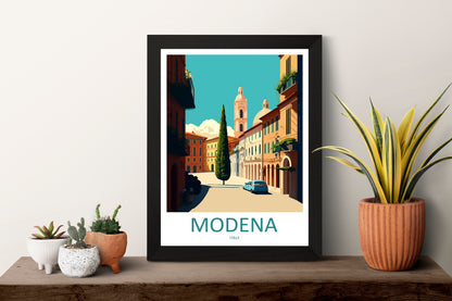 Modena Travel Print Wall Art Modena Wall Hanging Home Décor Modena Gift Art Lovers Italy Art Lover Gift Modena Print Modena Travel Gift Art