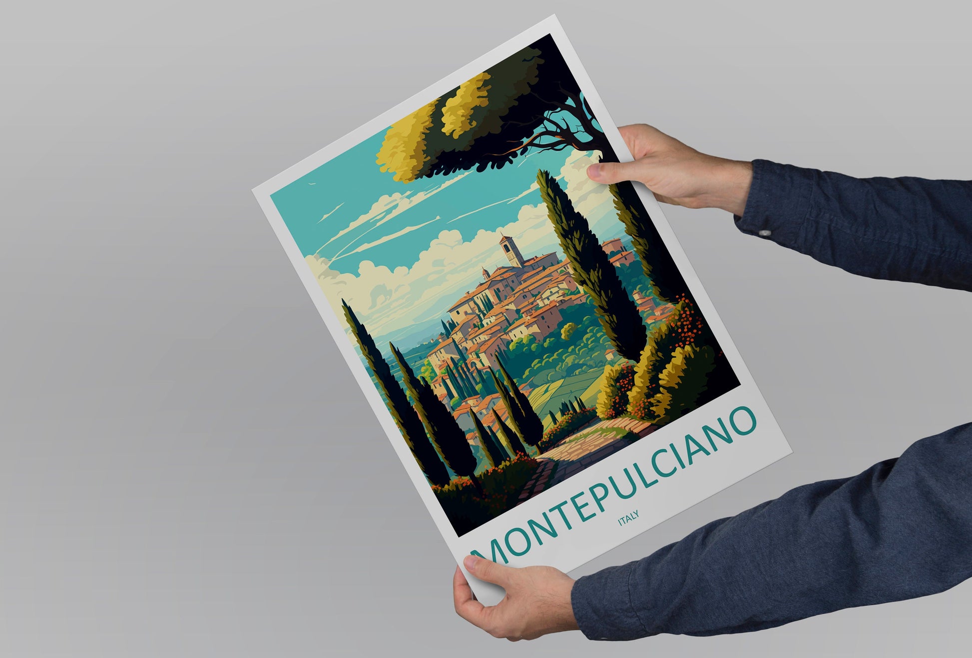 Montepulciano Travel Print Wall Art Montepulciano Wall Hanging Home Décor Montepulciano Gift Art Lovers Italy Art Lover Gift Montepulciano