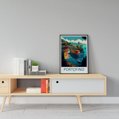Portofino Travel Print Wall Art Portofino Wall Hanging Home Décor Portofino Gift Art Lovers Italy Art Lover Gift Portofino Print Portofino