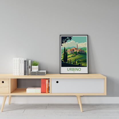 Urbino Travel Print Wall Art Urbino Wall Hanging Home Décor Urbino Gift Art Lovers Italy Art Lover Gift Urbino Print Urbino Italy Wall Print