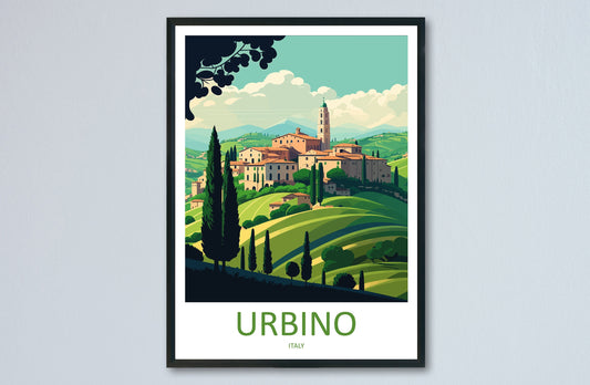 Urbino Travel Print Wall Art Urbino Wall Hanging Home Décor Urbino Gift Art Lovers Italy Art Lover Gift Urbino Print Urbino Italy Wall Print