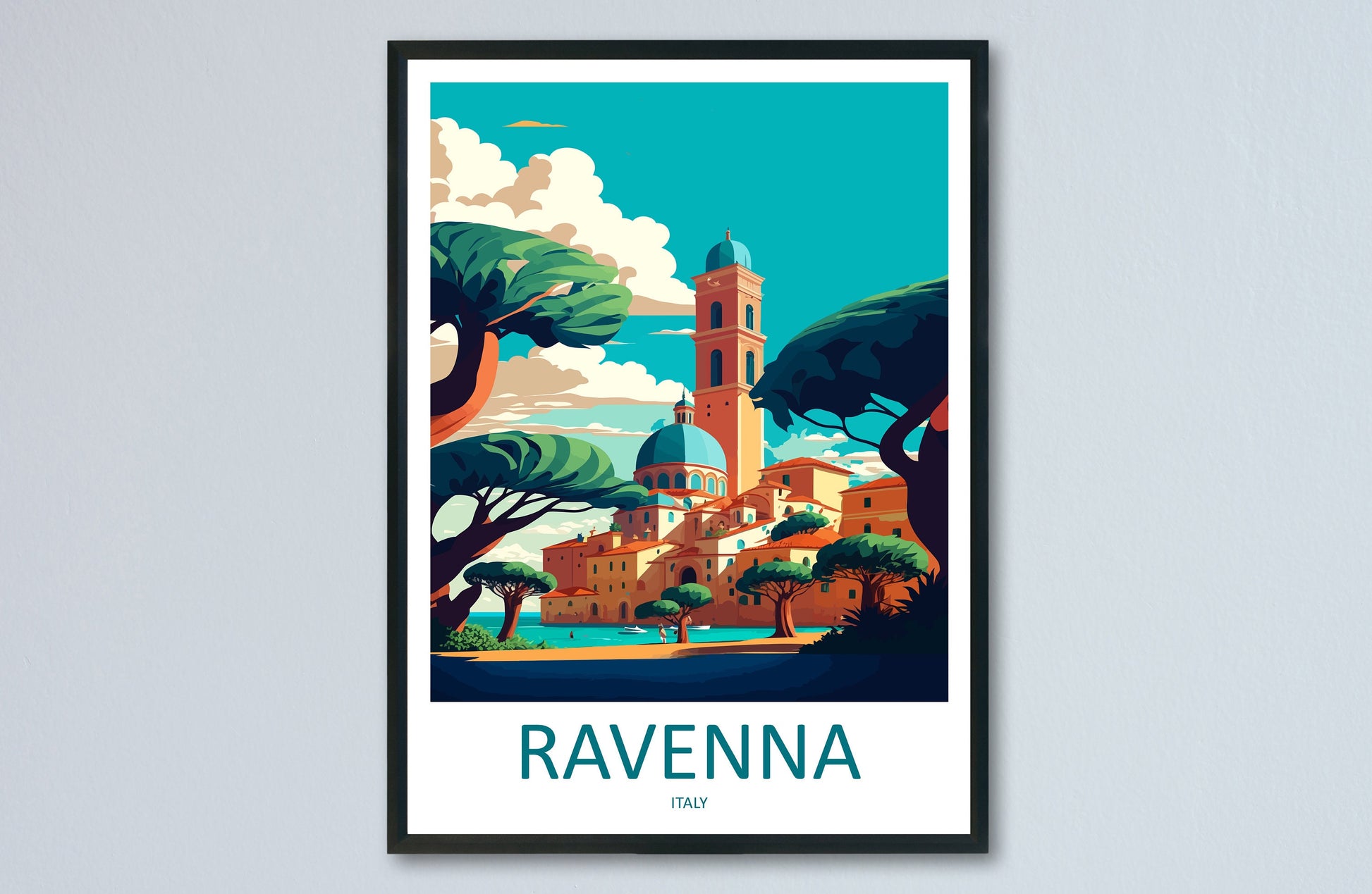 Ravenna Travel Print Wall Art Ravenna Wall Hanging Home Décor Ravenna Gift Art Lovers Italy Art Lover Gift Ravenna Print Ravenna Italy Art