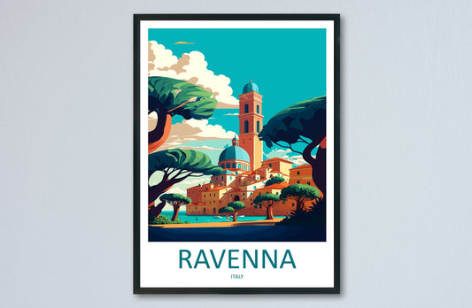 Ravenna Travel Print Wall Art Ravenna Wall Hanging Home Décor Ravenna Gift Art Lovers Italy Art Lover Gift Ravenna Print Ravenna Italy Art